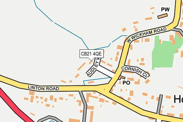 CB21 4QE map - OS OpenMap – Local (Ordnance Survey) CB21 4QE map - OS OpenMap – Local (Ordnance Survey)