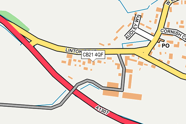 CB21 4QF map - OS OpenMap – Local (Ordnance Survey) CB21 4QF map - OS OpenMap – Local (Ordnance Survey)