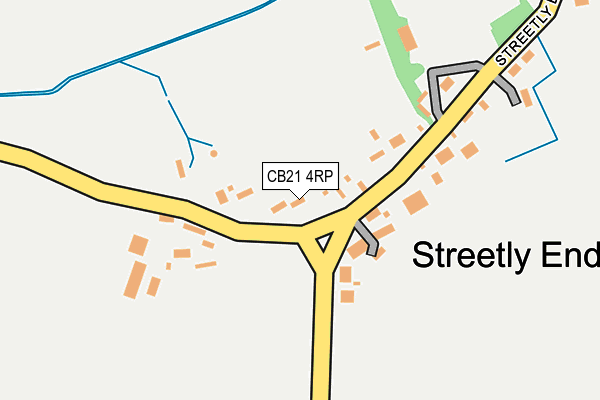 CB21 4RP map - OS OpenMap – Local (Ordnance Survey) CB21 4RP map - OS OpenMap – Local (Ordnance Survey)
