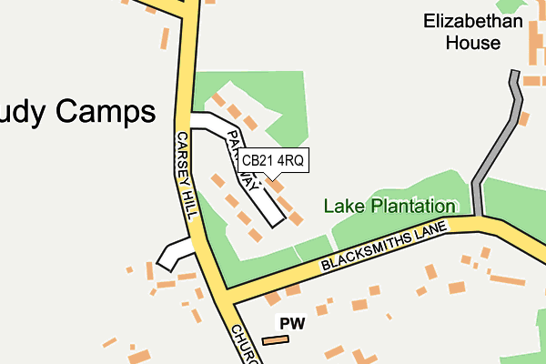 CB21 4RQ map - OS OpenMap – Local (Ordnance Survey) CB21 4RQ map - OS OpenMap – Local (Ordnance Survey)