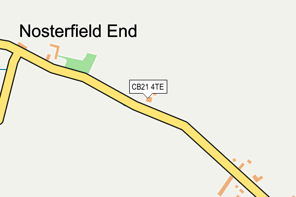 CB21 4TE map - OS OpenMap – Local (Ordnance Survey) CB21 4TE map - OS OpenMap – Local (Ordnance Survey)