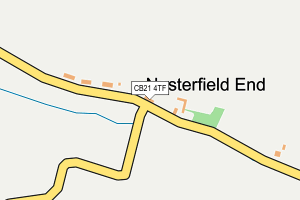CB21 4TF map - OS OpenMap – Local (Ordnance Survey) CB21 4TF map - OS OpenMap – Local (Ordnance Survey)