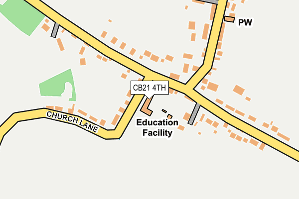 CB21 4TH map - OS OpenMap – Local (Ordnance Survey) CB21 4TH map - OS OpenMap – Local (Ordnance Survey)