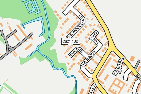 CB21 4UD map - OS OpenMap – Local (Ordnance Survey) CB21 4UD map - OS OpenMap – Local (Ordnance Survey)