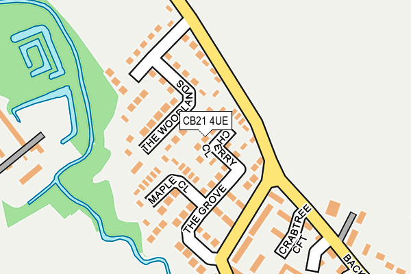 CB21 4UE map - OS OpenMap – Local (Ordnance Survey) CB21 4UE map - OS OpenMap – Local (Ordnance Survey)