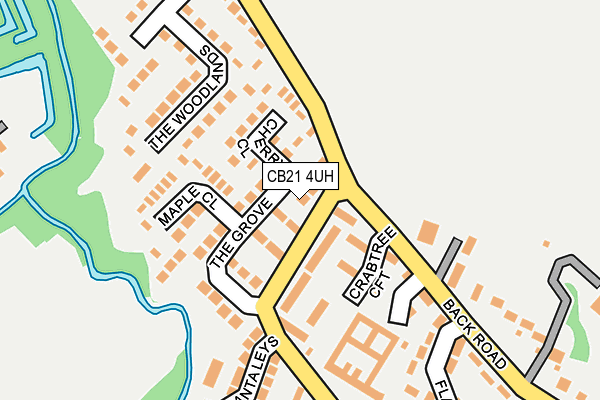 CB21 4UH map - OS OpenMap – Local (Ordnance Survey) CB21 4UH map - OS OpenMap – Local (Ordnance Survey)