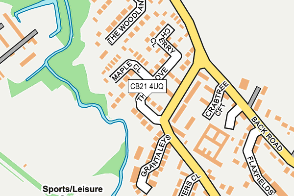 CB21 4UQ map - OS OpenMap – Local (Ordnance Survey) CB21 4UQ map - OS OpenMap – Local (Ordnance Survey)
