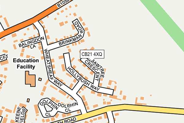 CB21 4XQ map - OS OpenMap – Local (Ordnance Survey) CB21 4XQ map - OS OpenMap – Local (Ordnance Survey)