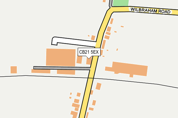 CB21 5EX map - OS OpenMap – Local (Ordnance Survey) CB21 5EX map - OS OpenMap – Local (Ordnance Survey)