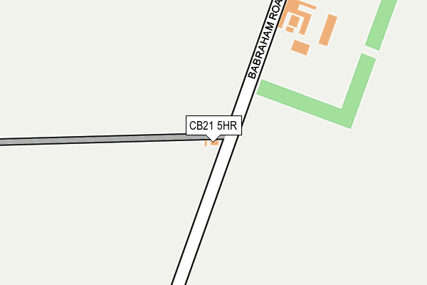 CB21 5HR map - OS OpenMap – Local (Ordnance Survey) CB21 5HR map - OS OpenMap – Local (Ordnance Survey)