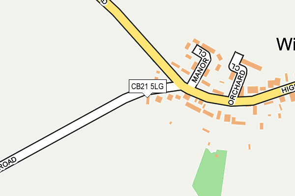 CB21 5LG map - OS OpenMap – Local (Ordnance Survey) CB21 5LG map - OS OpenMap – Local (Ordnance Survey)