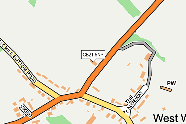 CB21 5NP map - OS OpenMap – Local (Ordnance Survey) CB21 5NP map - OS OpenMap – Local (Ordnance Survey)