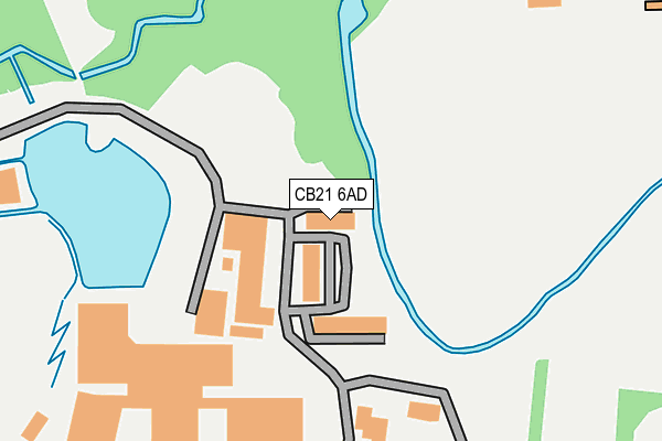 CB21 6AD map - OS OpenMap – Local (Ordnance Survey) CB21 6AD map - OS OpenMap – Local (Ordnance Survey)