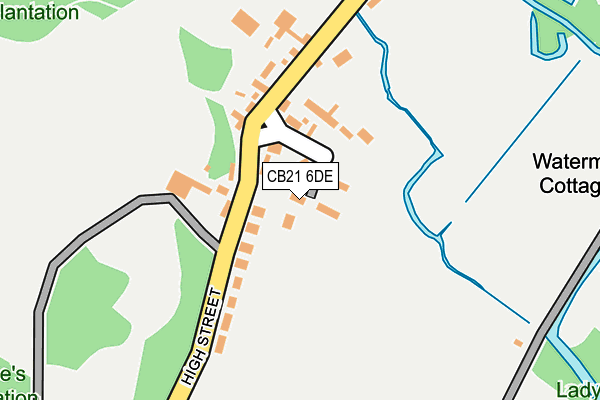 CB21 6DE map - OS OpenMap – Local (Ordnance Survey) CB21 6DE map - OS OpenMap – Local (Ordnance Survey)