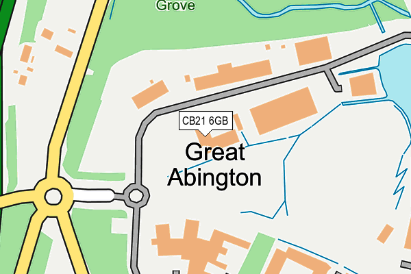 CB21 6GB map - OS OpenMap – Local (Ordnance Survey)