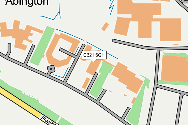 CB21 6GH map - OS OpenMap – Local (Ordnance Survey) CB21 6GH map - OS OpenMap – Local (Ordnance Survey)