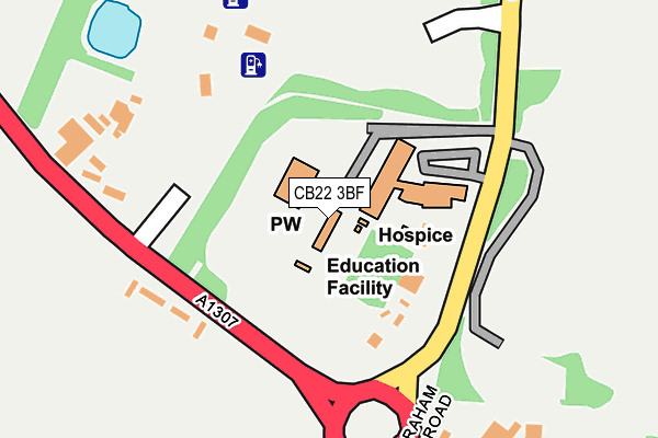 CB22 3BF map - OS OpenMap – Local (Ordnance Survey) CB22 3BF map - OS OpenMap – Local (Ordnance Survey)