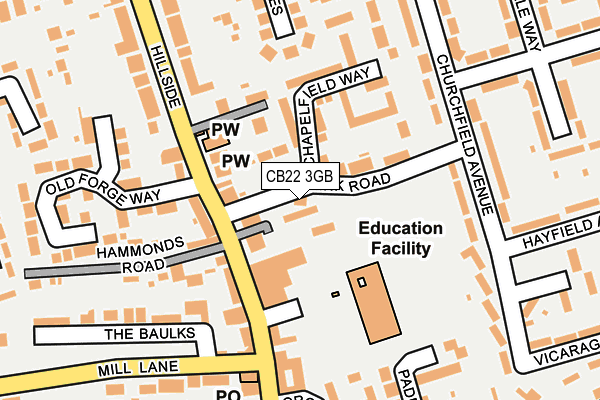 CB22 3GB map - OS OpenMap – Local (Ordnance Survey) CB22 3GB map - OS OpenMap – Local (Ordnance Survey)