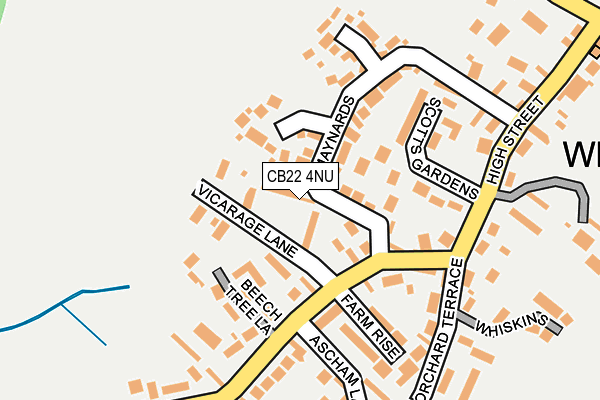CB22 4NU map - OS OpenMap – Local (Ordnance Survey) CB22 4NU map - OS OpenMap – Local (Ordnance Survey)