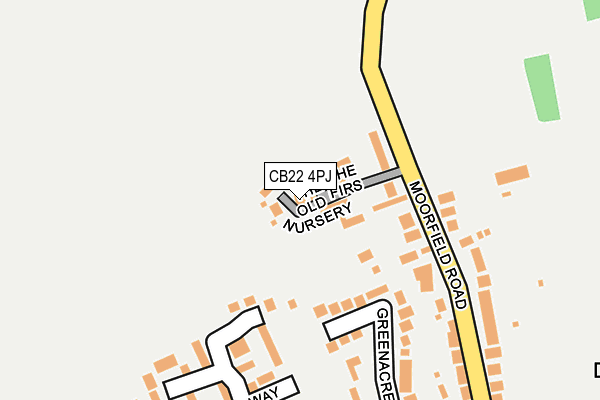 CB22 4PJ map - OS OpenMap – Local (Ordnance Survey) CB22 4PJ map - OS OpenMap – Local (Ordnance Survey)