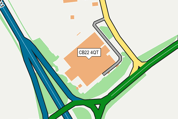 CB22 4QT map - OS OpenMap – Local (Ordnance Survey) CB22 4QT map - OS OpenMap – Local (Ordnance Survey)