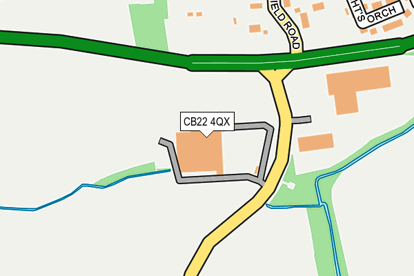 CB22 4QX map - OS OpenMap – Local (Ordnance Survey) CB22 4QX map - OS OpenMap – Local (Ordnance Survey)