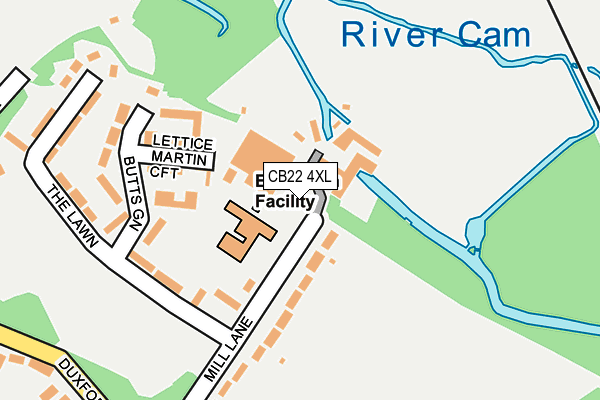CB22 4XL map - OS OpenMap – Local (Ordnance Survey) CB22 4XL map - OS OpenMap – Local (Ordnance Survey)