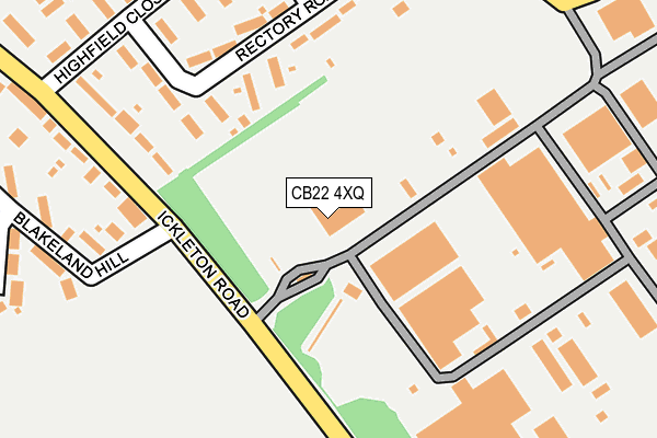 CB22 4XQ map - OS OpenMap – Local (Ordnance Survey) CB22 4XQ map - OS OpenMap – Local (Ordnance Survey)