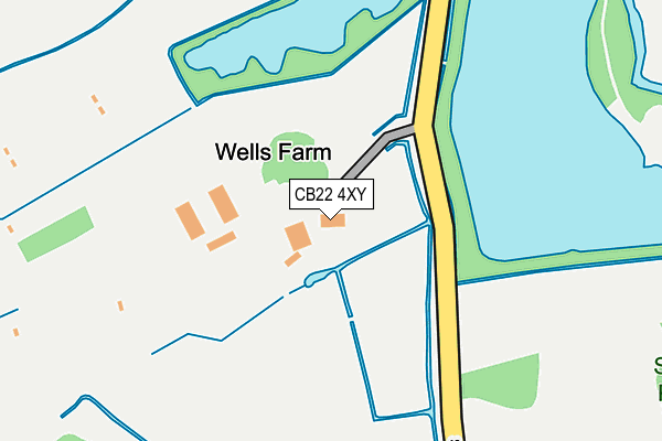 CB22 4XY map - OS OpenMap – Local (Ordnance Survey) CB22 4XY map - OS OpenMap – Local (Ordnance Survey)