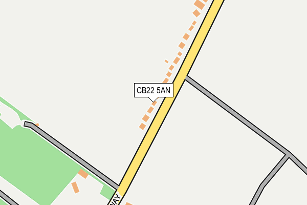 CB22 5AN map - OS OpenMap – Local (Ordnance Survey) CB22 5AN map - OS OpenMap – Local (Ordnance Survey)