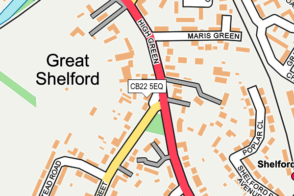 CB22 5EQ map - OS OpenMap – Local (Ordnance Survey) CB22 5EQ map - OS OpenMap – Local (Ordnance Survey)