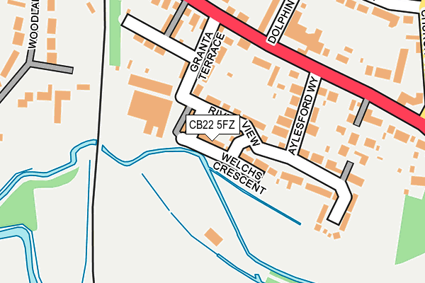 CB22 5FZ map - OS OpenMap – Local (Ordnance Survey) CB22 5FZ map - OS OpenMap – Local (Ordnance Survey)