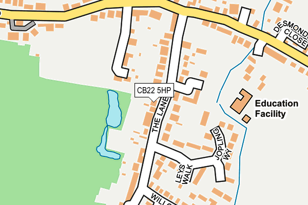 CB22 5HP map - OS OpenMap – Local (Ordnance Survey) CB22 5HP map - OS OpenMap – Local (Ordnance Survey)