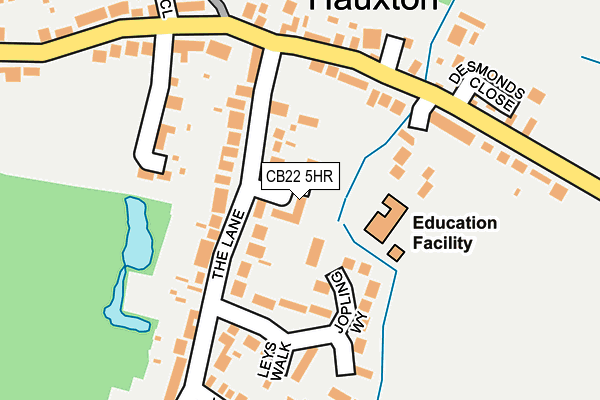 CB22 5HR map - OS OpenMap – Local (Ordnance Survey) CB22 5HR map - OS OpenMap – Local (Ordnance Survey)