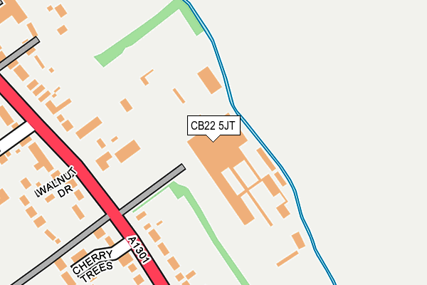 CB22 5JT map - OS OpenMap – Local (Ordnance Survey) CB22 5JT map - OS OpenMap – Local (Ordnance Survey)