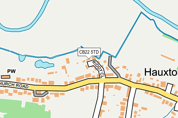 CB22 5TD map - OS OpenMap – Local (Ordnance Survey) CB22 5TD map - OS OpenMap – Local (Ordnance Survey)