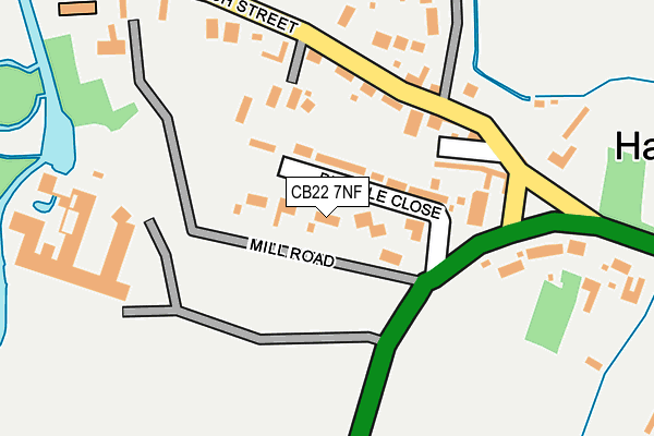 CB22 7NF map - OS OpenMap – Local (Ordnance Survey) CB22 7NF map - OS OpenMap – Local (Ordnance Survey)