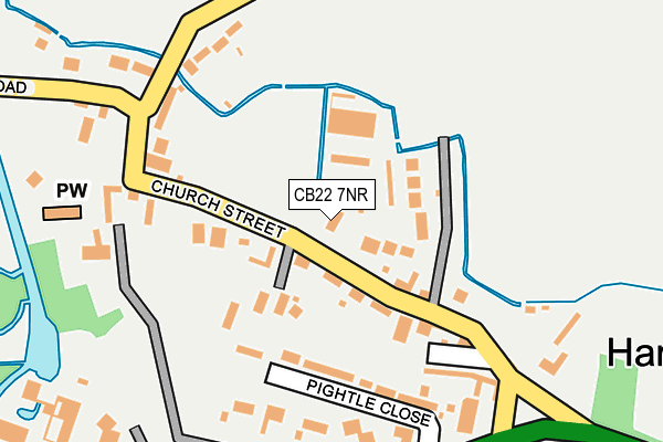 CB22 7NR map - OS OpenMap – Local (Ordnance Survey) CB22 7NR map - OS OpenMap – Local (Ordnance Survey)