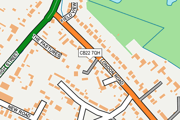 CB22 7QH map - OS OpenMap – Local (Ordnance Survey) CB22 7QH map - OS OpenMap – Local (Ordnance Survey)