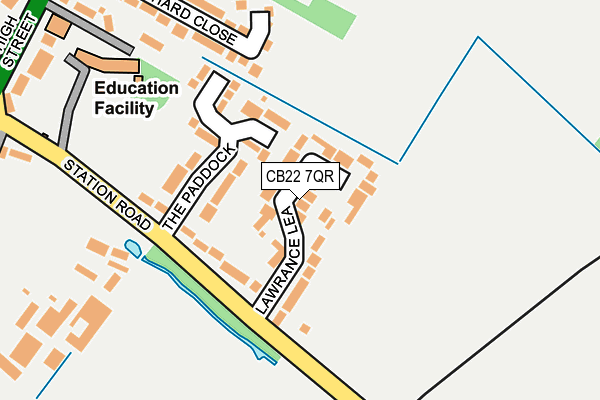 CB22 7QR map - OS OpenMap – Local (Ordnance Survey) CB22 7QR map - OS OpenMap – Local (Ordnance Survey)