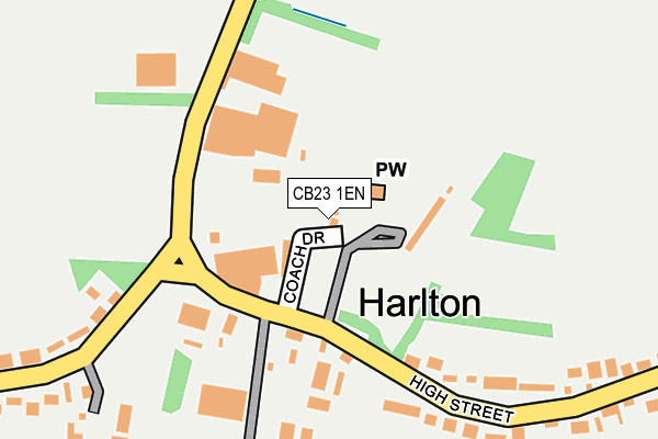 CB23 1EN map - OS OpenMap – Local (Ordnance Survey) CB23 1EN map - OS OpenMap – Local (Ordnance Survey)