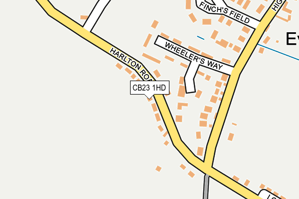 CB23 1HD map - OS OpenMap – Local (Ordnance Survey) CB23 1HD map - OS OpenMap – Local (Ordnance Survey)