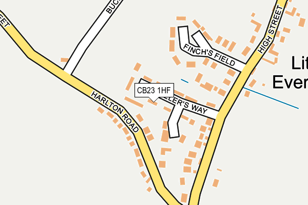 CB23 1HF map - OS OpenMap – Local (Ordnance Survey) CB23 1HF map - OS OpenMap – Local (Ordnance Survey)