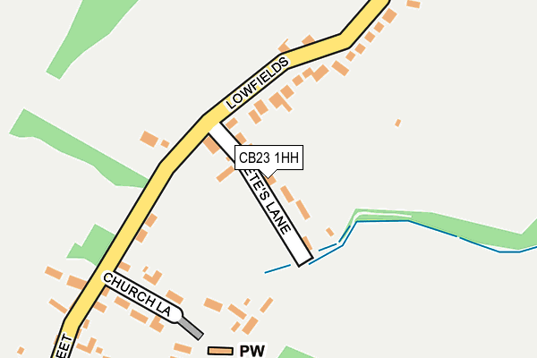 CB23 1HH map - OS OpenMap – Local (Ordnance Survey) CB23 1HH map - OS OpenMap – Local (Ordnance Survey)