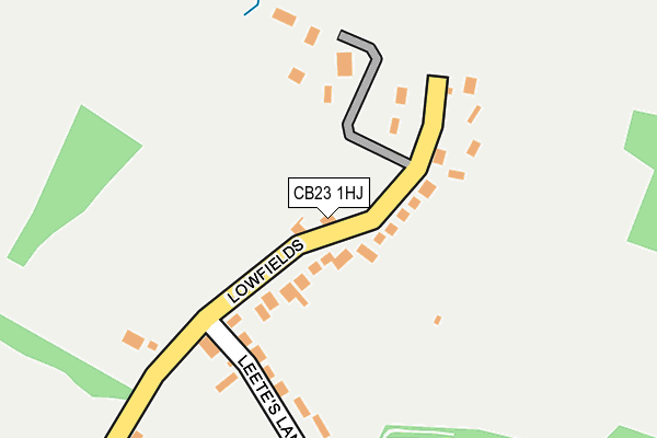 CB23 1HJ map - OS OpenMap – Local (Ordnance Survey) CB23 1HJ map - OS OpenMap – Local (Ordnance Survey)