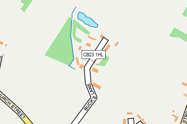 CB23 1HL map - OS OpenMap – Local (Ordnance Survey) CB23 1HL map - OS OpenMap – Local (Ordnance Survey)
