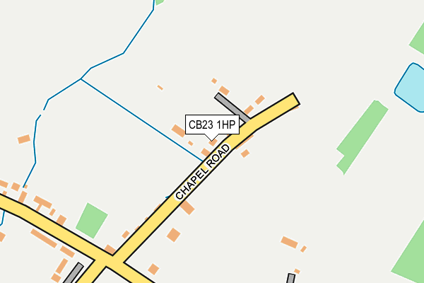 CB23 1HP map - OS OpenMap – Local (Ordnance Survey) CB23 1HP map - OS OpenMap – Local (Ordnance Survey)