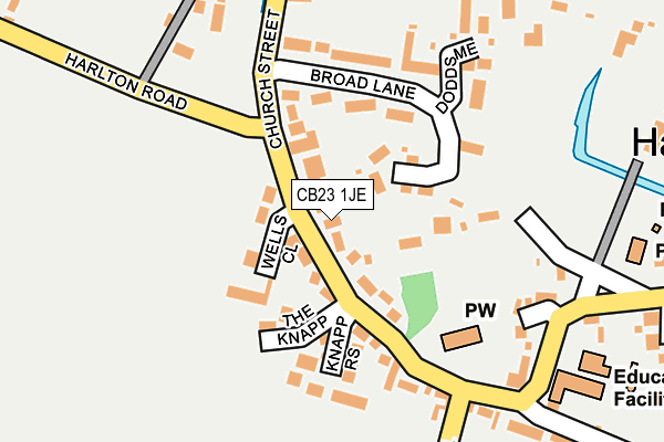 CB23 1JE map - OS OpenMap – Local (Ordnance Survey) CB23 1JE map - OS OpenMap – Local (Ordnance Survey)