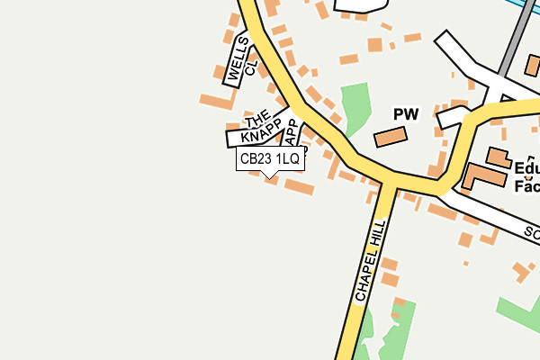 CB23 1LQ map - OS OpenMap – Local (Ordnance Survey) CB23 1LQ map - OS OpenMap – Local (Ordnance Survey)