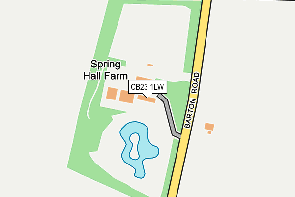 CB23 1LW map - OS OpenMap – Local (Ordnance Survey) CB23 1LW map - OS OpenMap – Local (Ordnance Survey)